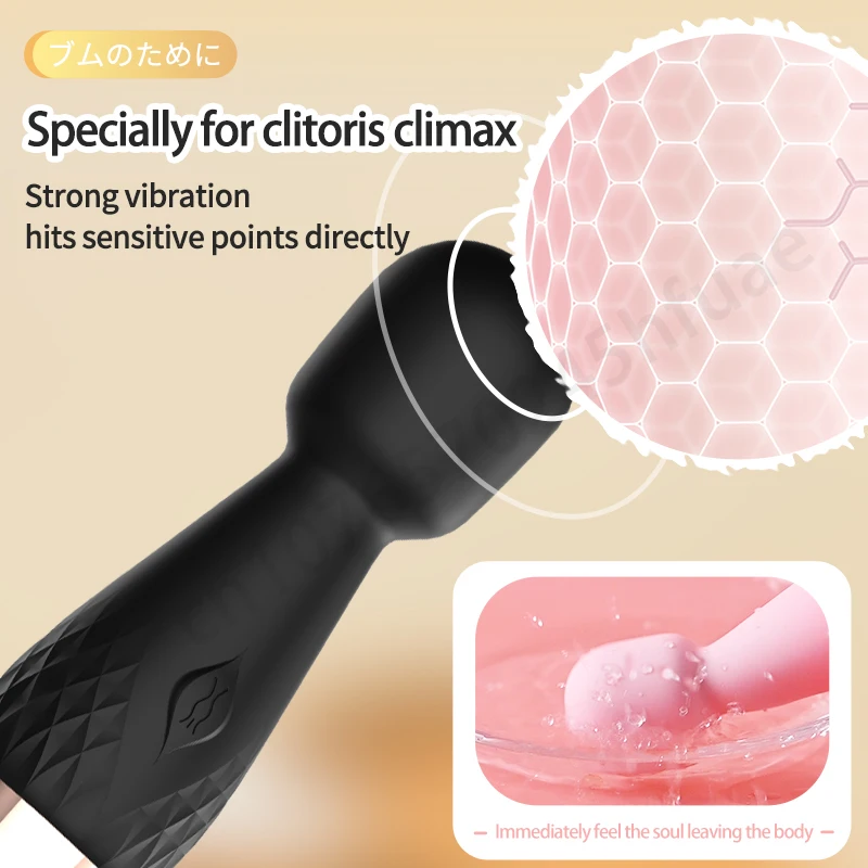 Female Sex Toys Vaginal Vibrators Clit Sucking Vibrator Clitoris Vibrator Vibrator Sex Toy Powerful 10 Modes Vibration Mini Vibrator Magic Stick USB Charging Massager G-Spot Masturbator Vibrators Sex Toy For Women Adult