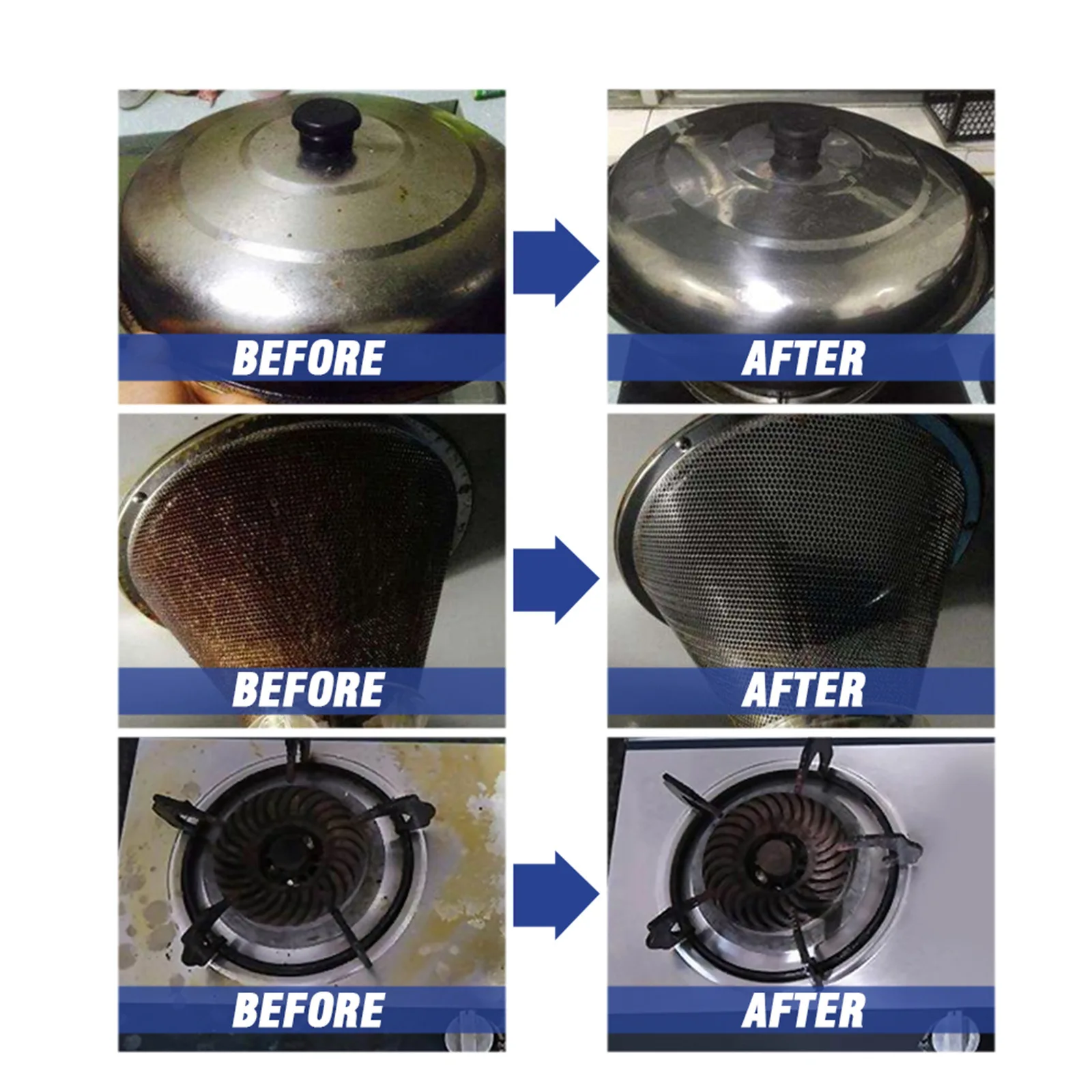 All Purpose Bubble Cleaner Kitchen Grease Grime Cleaner Cookware Heavy Oil Cleaning Rust Remover Multipurpose Oil Cleaning Foam