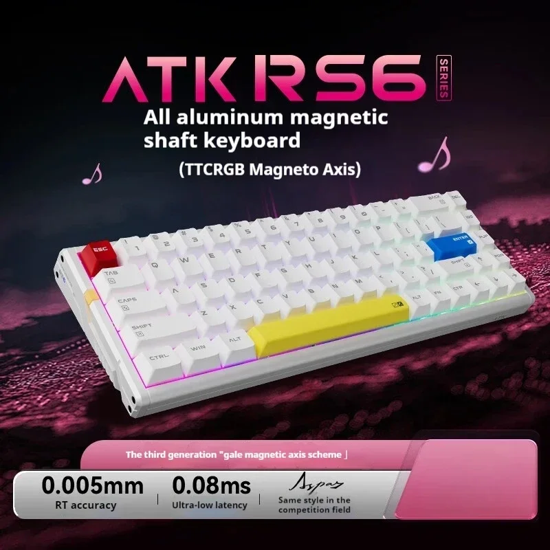 ATK New RS6 Aluminium Alloy Magnetic Switch Keyboards Low