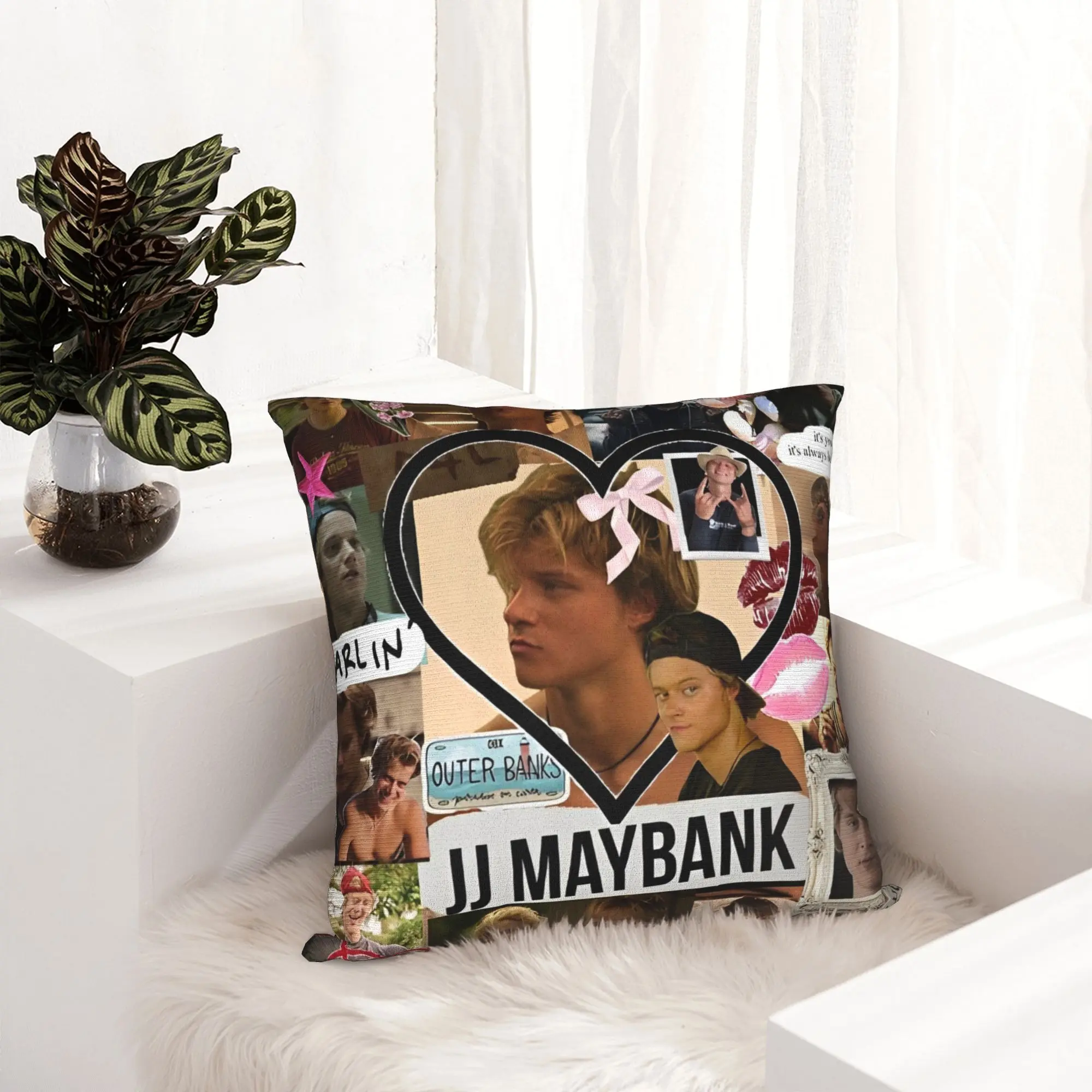 JJ Maybank Kissenbezug Rudy Pankow Quadratischer Kissenbezug Vintage Kissenbezug für Couch Sofa Schlafzimmer – Detail 8