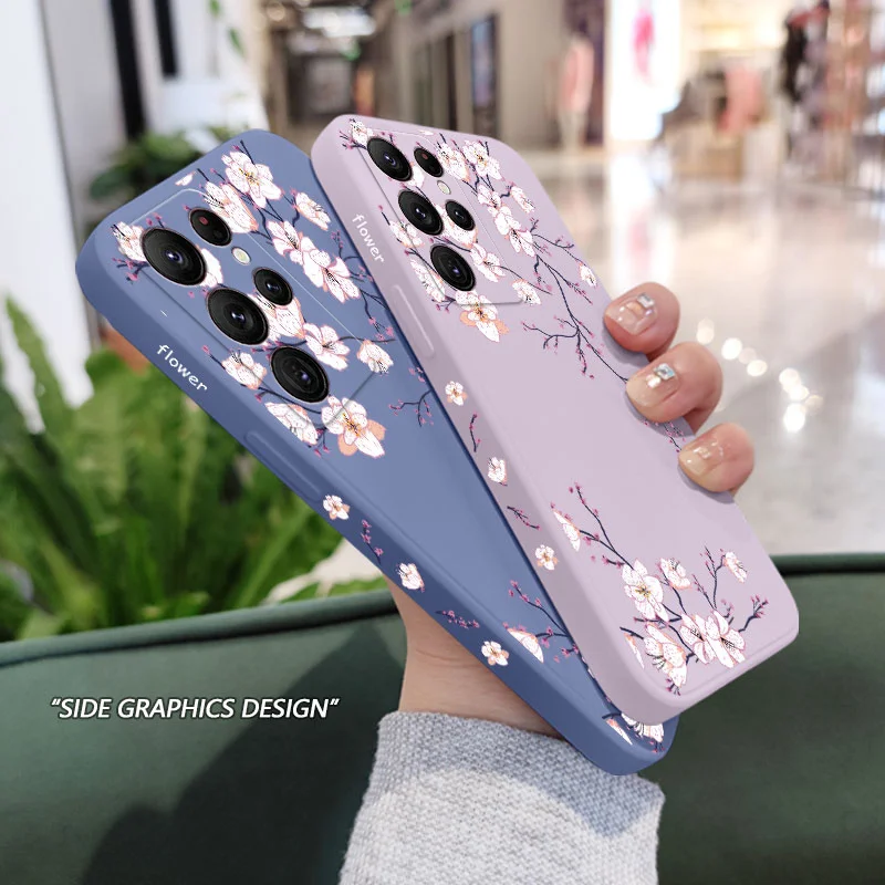 Elegant Plum Blossom Floral Phone Case - Premium Protection & Stylish Design