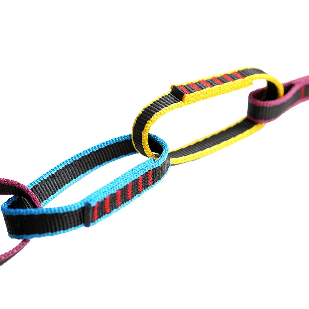 Attrezzatura per arrampicata all'aperto Downhill Forming Ring Sling Daisy Chain Daisy Rope Nylon Daisy Chain Personal Anchor System