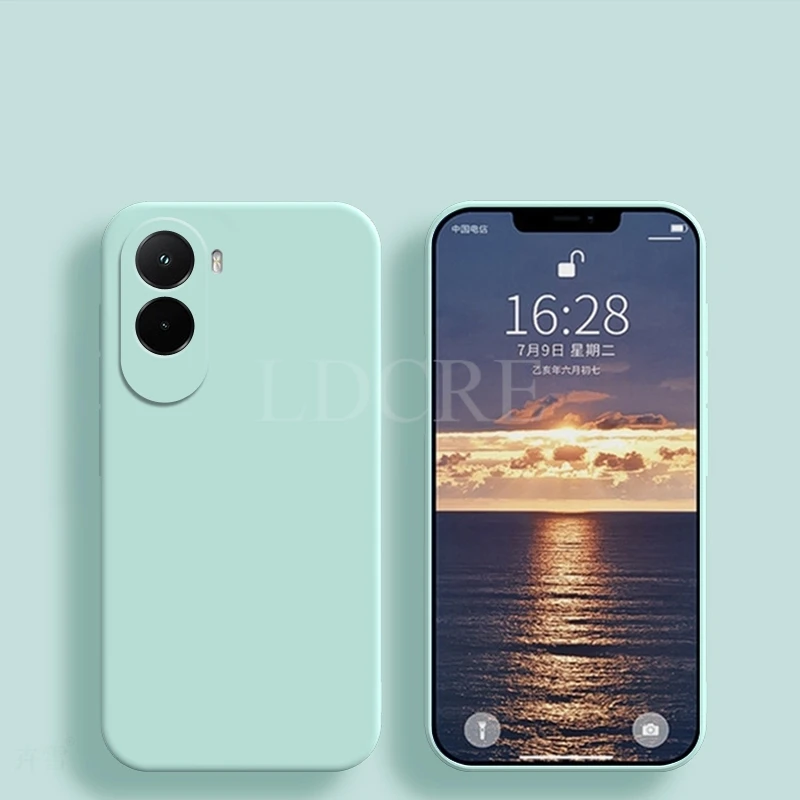 Liquid Silicone TPU Plain Rubber Phone Protector Case - Compatible with Various Models