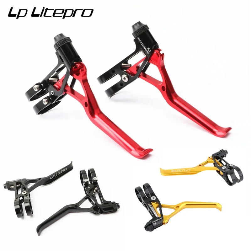 2x Freins V-Brake Litepro Ultra-légers – Pour Vélo Pliant – Bras Long/court – Argent
