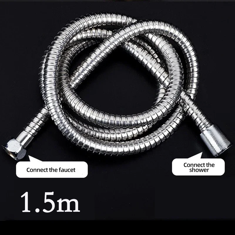 shower hose household water heater shower nozzle accessories 304 stainless steel electroplated metal