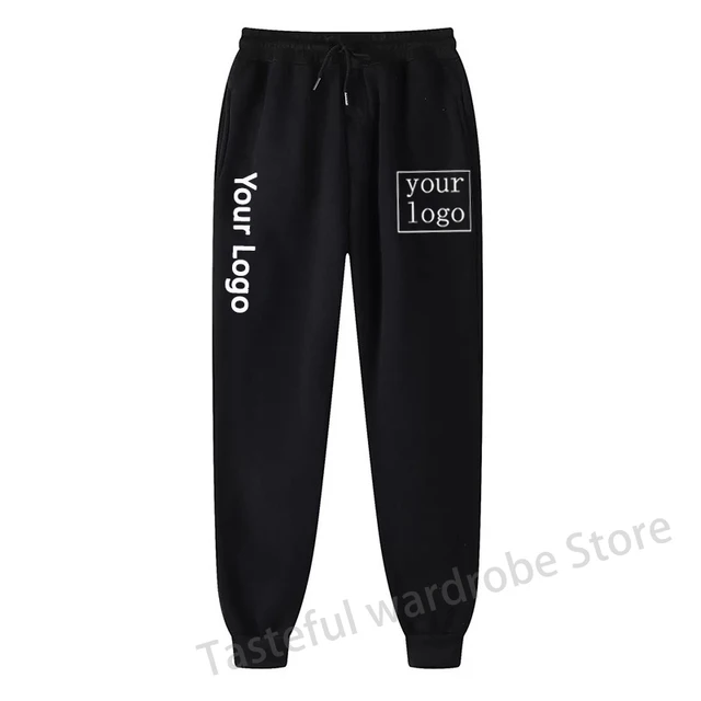 Customizable Jogging Sweatpants: Design Your Own Logo or Artwork | Personalized Embroidered/Printed Unisex Track Pants for Men & Women (DIY)