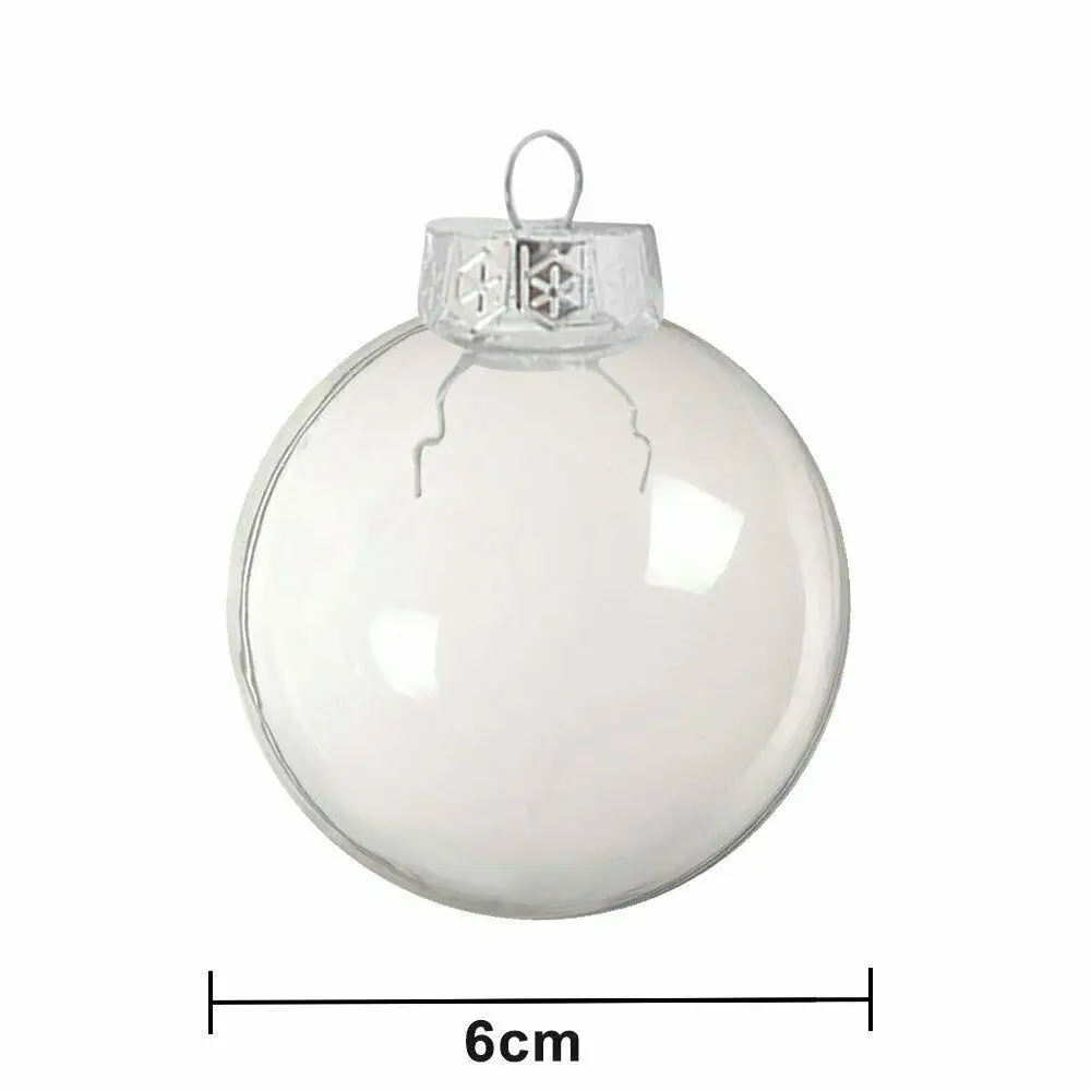 Bolas de fotos transparentes de Navidad, botellas de plástico, bolas de cinco estrellas, decoraciones navideñas, bricolaje, decoración colgante para árbol de Navidad para el hogar