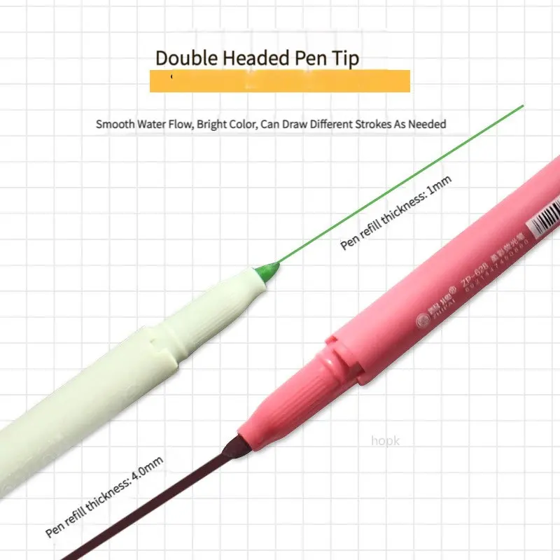 Morandi Retro Double Headed Highlighter Pen 6/24 Colors/box Vintage Fluorescent Pens Set Student Drawing Markers Stationery highlighter pen marker pen highlighter marker art marker