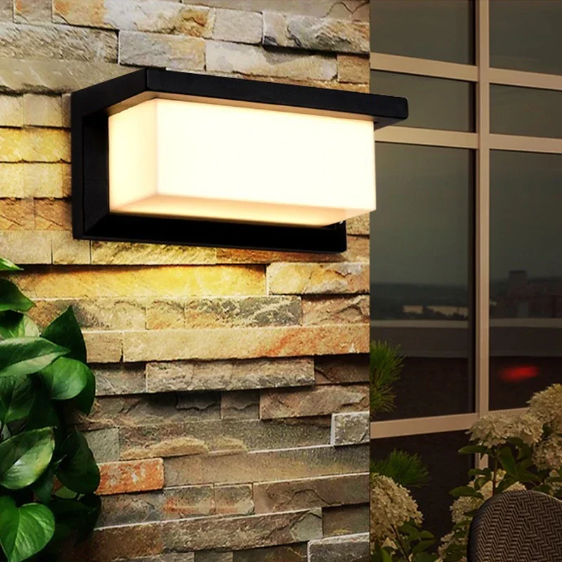 LED outdoor waterproof wall light 15W radar sensing indoor bedroom living room outdoor porch wall light garden decorative motion sensor light led light led wall lamp wall light