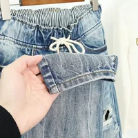 Summer Ripped Boyfriend Jeans For Women Fashion Loose Vintage High Waist Jeans Plus Size Jeans 5XL Pantalones Mujer Vaqueros Q58 - Image 5