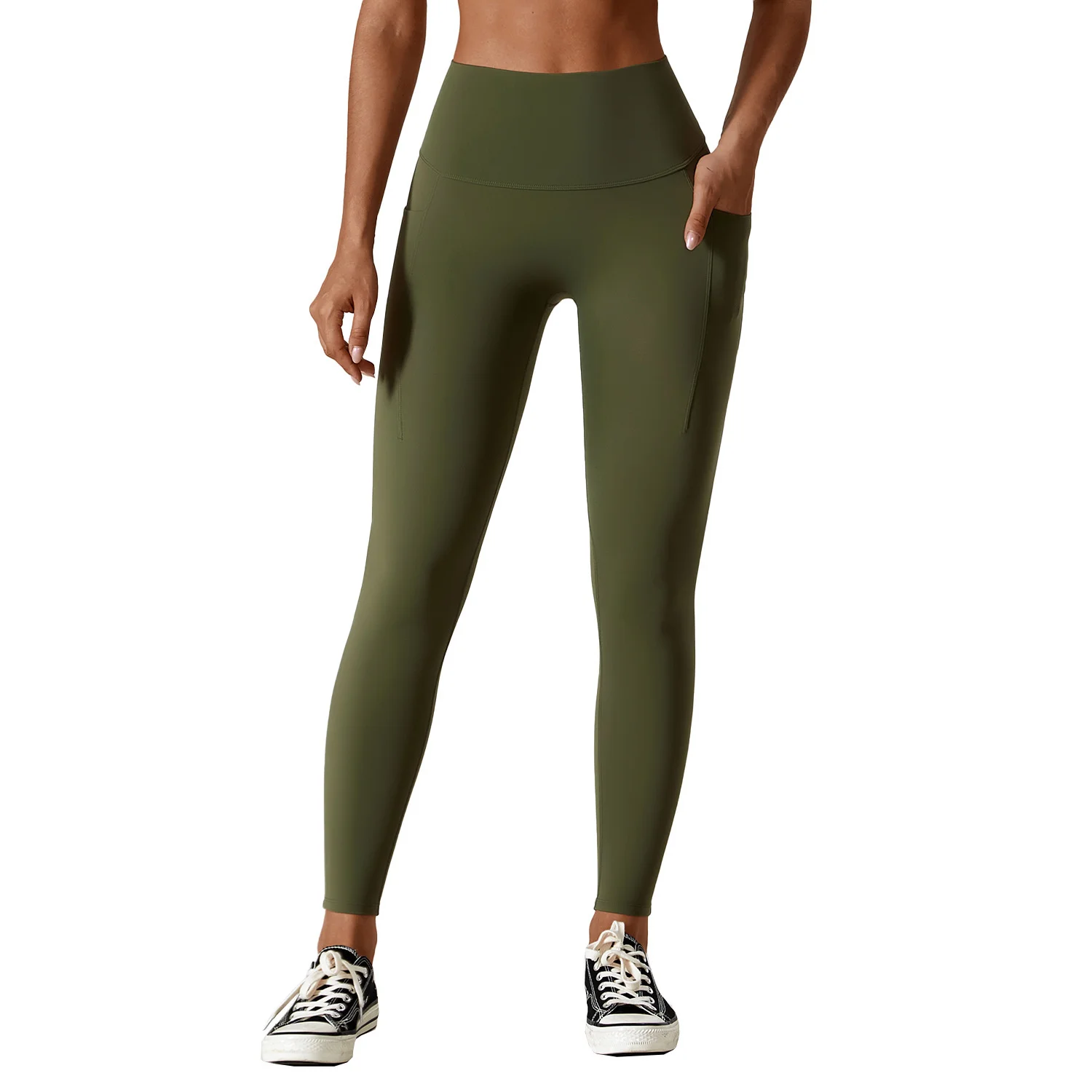 Women Running Sport Yoga Pants Sexy Tight Leggings  Breathable Leggings  Pockets - Running Tights - Aliexpress