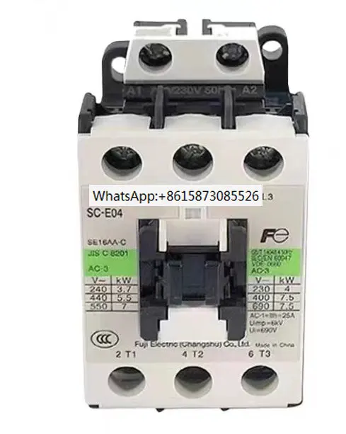

1PCS New Original Genuine FUJI AC Contactor SC-E04 SC-E04N5-C SE16AA-C 220V