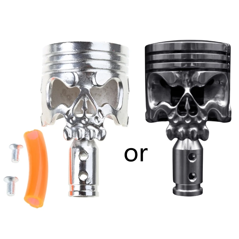 

Поршень мотоцикла, уникальный дизайн черепа из нержавеющей стали, ручка переключения передач в форме черепа, ручка переключения