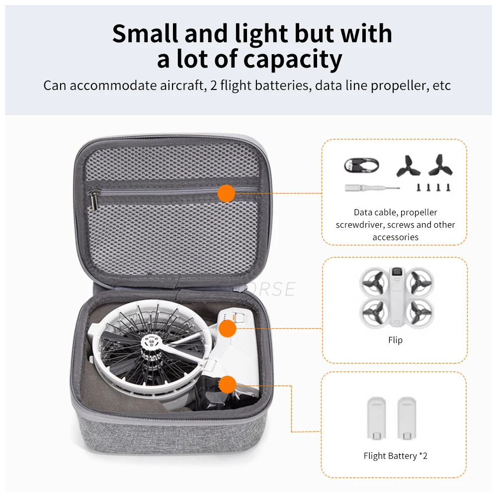 Storage Case Bag For DJI Flip Hard Shell Bag Portable Carrying Box Handbag Body Protection Cases For DJI Flip Drone Accessories
