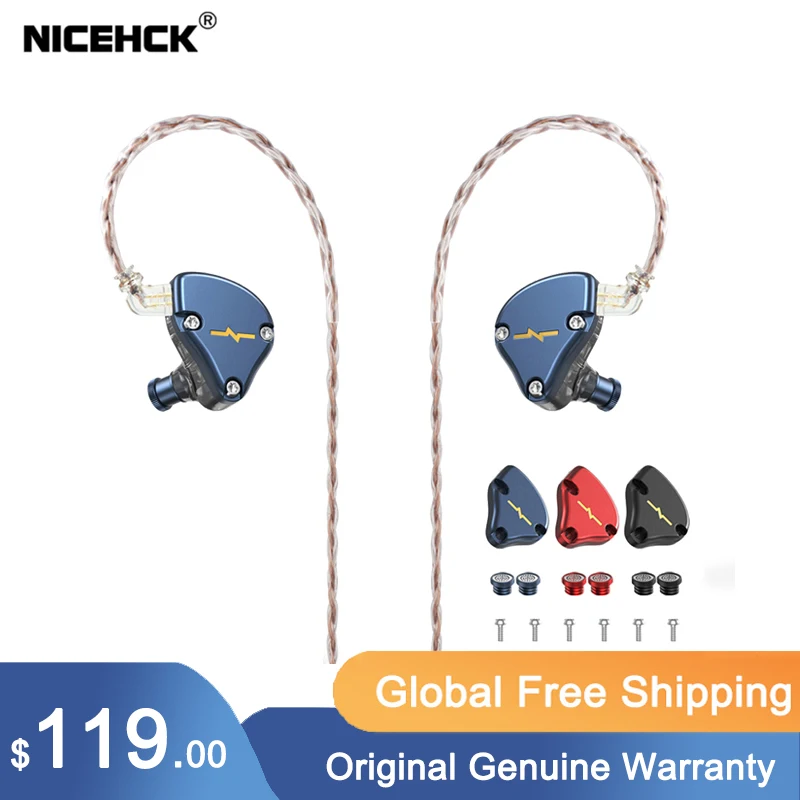 

NICEHCK NX7 MK3 HIFI Earphone 7 Driver Units Earbud Upgraded 4BA+Dual CNT Dynamic+Piezoelectric Hybrid Replaceable Facepanel IEM