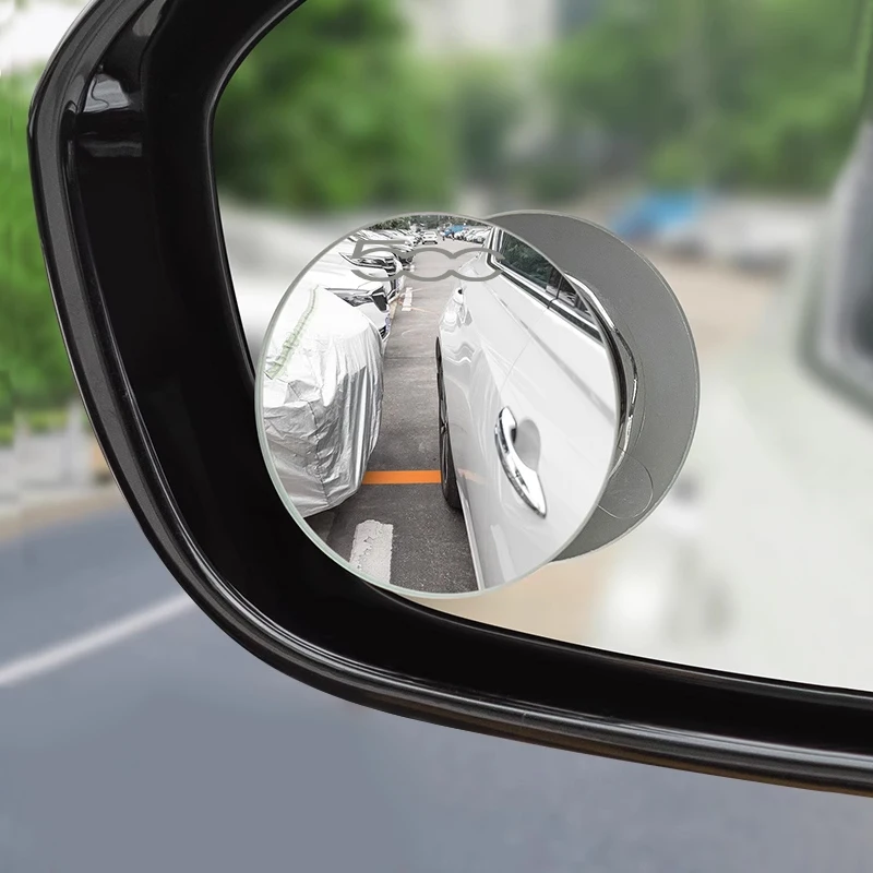 Car rearview mirror 2PCS small round mirror blind spot rainproof suitable for Fiat Abarth 500 500L 500X 500C