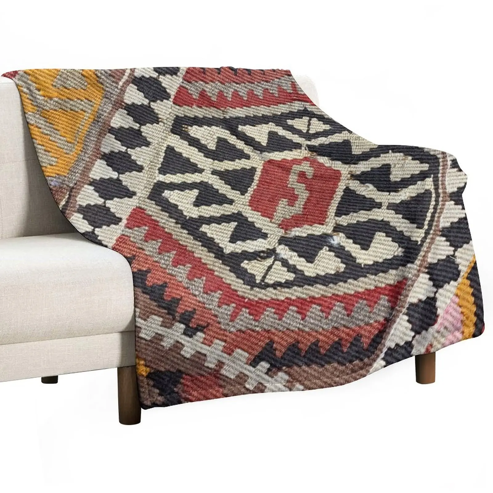 

Decorative Kilim, Navaho Weave, Woven Textile Throw Blanket Luxury Bed Tourist Decorative Throw Blankets