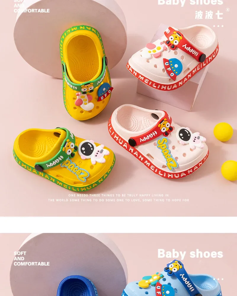 Children Summer Slippers - Waterproof EVA Kids Garden Shoes | Soft Outdoor Footwear
