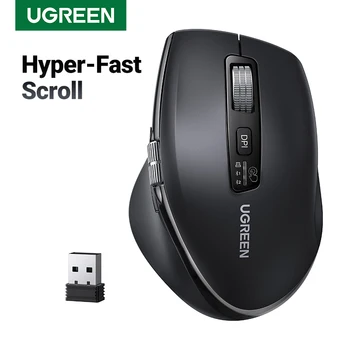 UGREEN Hyper-Fast Scroll Wireless Mouse Bluetooth 5.4 2.4G Ergonomic 5000DPI for MacBook Tablet Laptops Computer PC Mice 1
