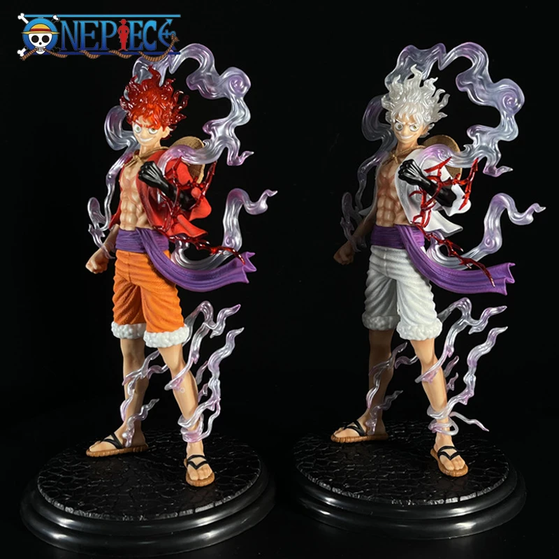 28Cm Anime One Piece Figure Sun God Nika Gear 5 Luffy Pvc Action Figurine Monkey D Luffy Statue Modello Da Collezione Doll Giocattoli Regalo