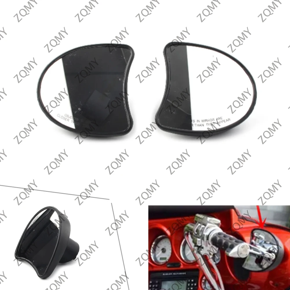 

Зеркало заднего вида черного цвета с внутренним обтекателем для мотоцикла, 2 шт., для Harley Street Glide FLHX FLHT FLHTK FLHTCU 2014 2015 2016 2017-up