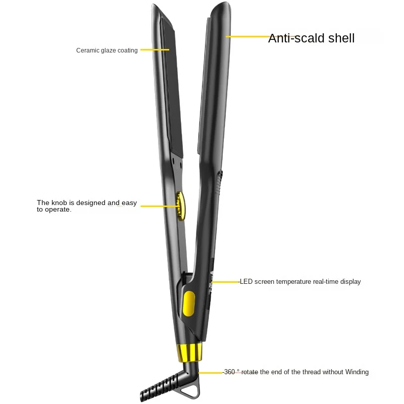 Wide Straight Hair Clip Hair Salon Special Pull Straight Plate Straightener Multifunctional Hair Curler 5
