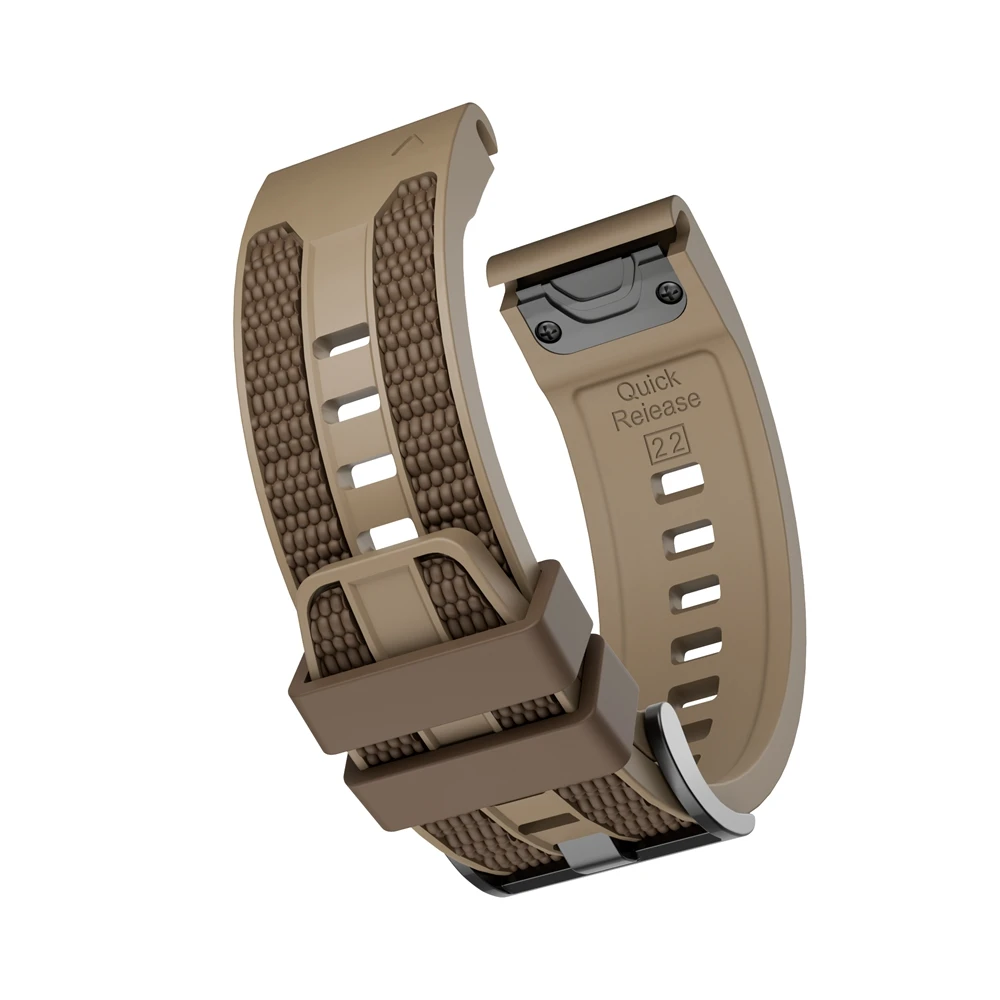 Quick Fit Sport Silicone Strap - 26mm/22mm, Durable and Versatile Bracelet