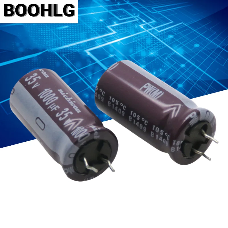5PCS 1000UF 35V capacitor 35V 1000UF 12.5X25 PW high frequency low resistance short pin electrolytic capacitor