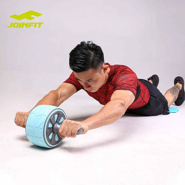 dual ab wheel abdominal exercise rollers set