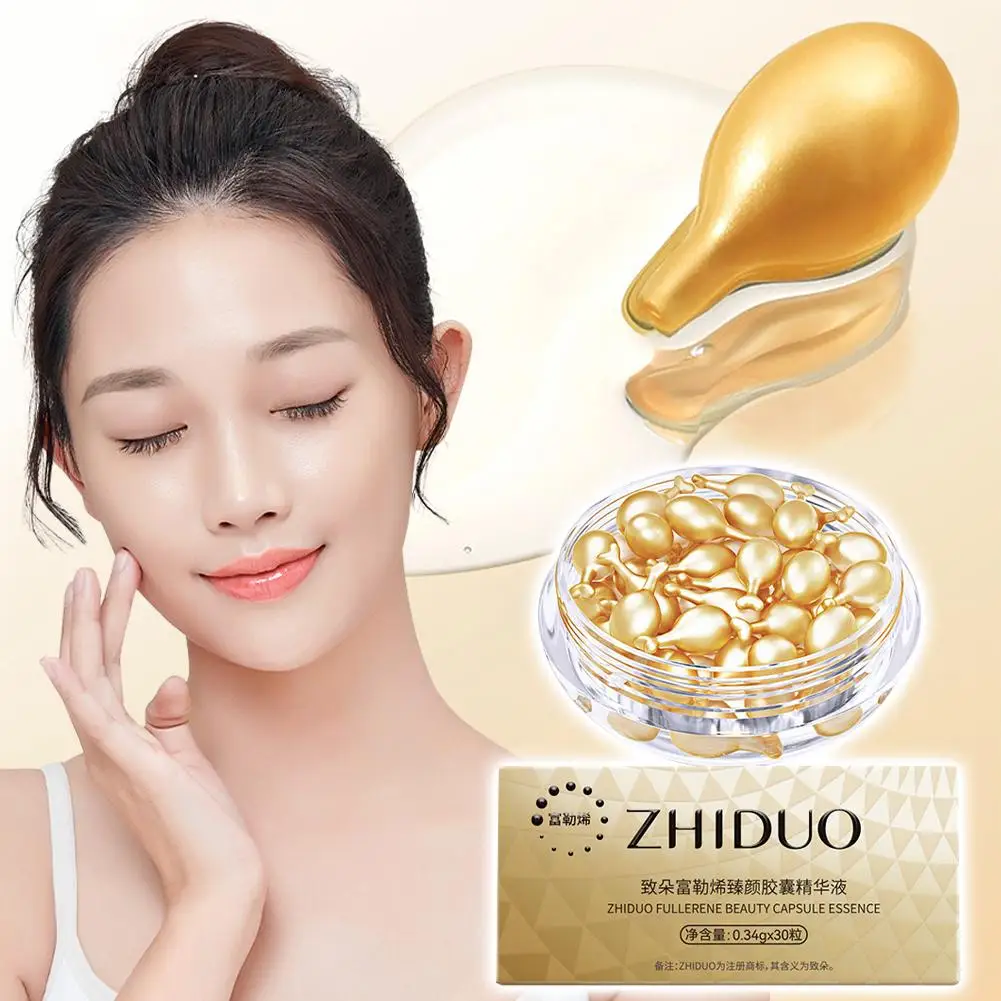 

Korean Cosmeti Collagen Facial Capsules Fullerene Placenta Moisturizing Capsules Skin Facial Rejuvenation Serum Whitening K2C8