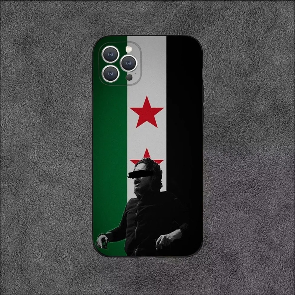 Iphone Case Phone Case Phone Protector Cover Syrian Syria Flag Phone Case For iPhone 15,14,13,12,11,Plus,Pro Max,XS,X,XR,SE,Mini,8,7 Soft Silicone Black Cover