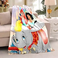 3D Printing DUMBO Cartoon Pattern Blanket Is Suitable for Sofa Cute Soft Flange Blanket Gifts 2