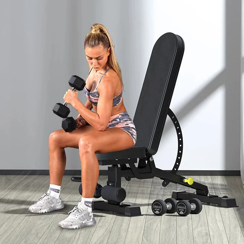 Dumbbell bench, home fitness, commercial barbell bench press, fly bird bench, multifunctional fitness chair, sit-up equipment