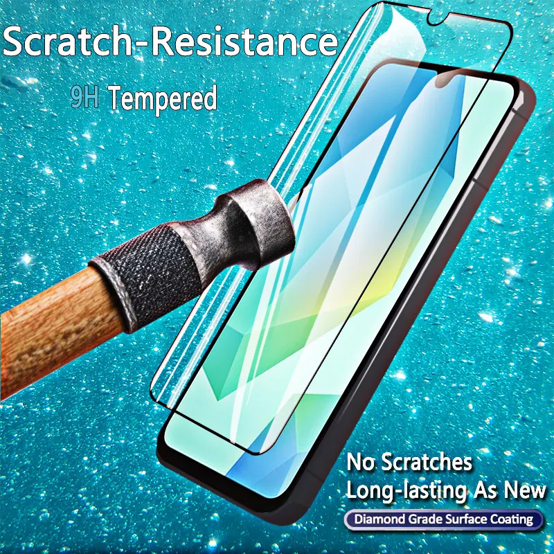 Galaxy A16 4G Tempered Glass Screen Protector - Ultra-Clear 9H Crystal, Anti-Scratch, Case-Friendly, Fingerprint Resistant 6.7