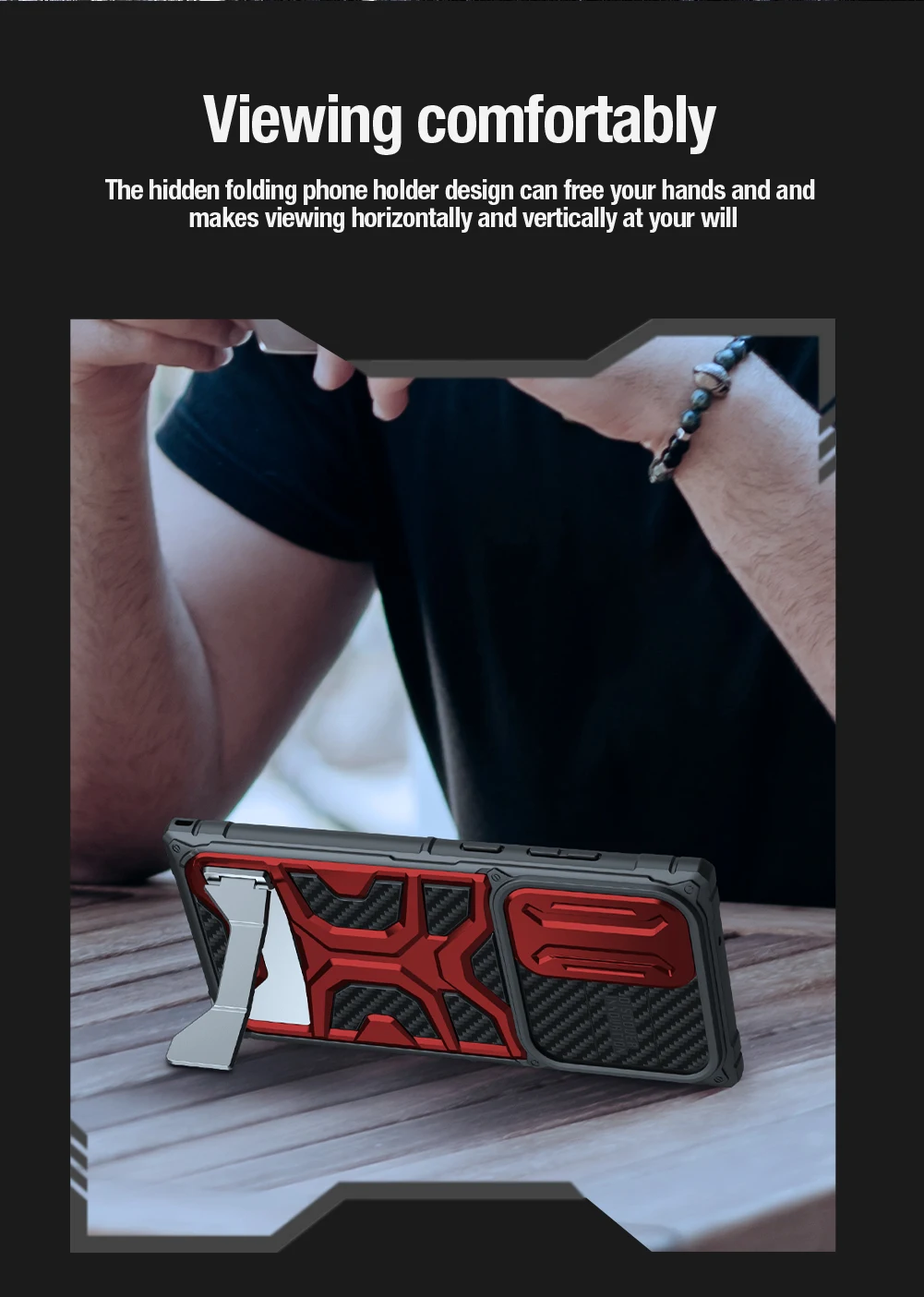 For Samsung Galaxy S23 Ultra 5G Case NILLKIN Adventurer Pro Case Slide Lens Privacy Back Protector Cover For Samsung S23 Ultra