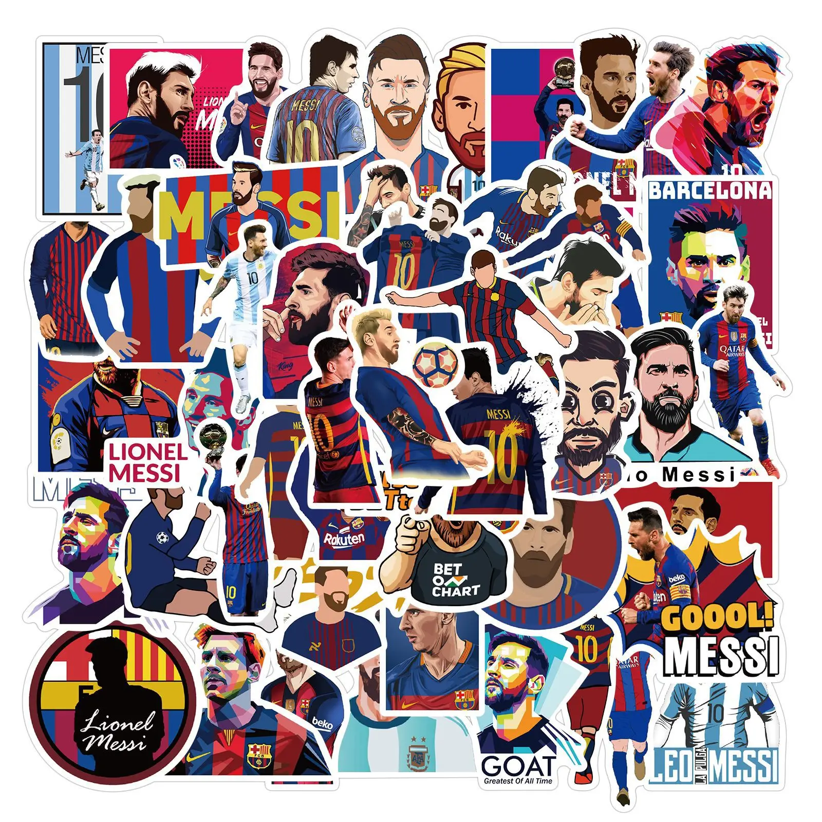 Sports Star Stickers 50Pcs/Set Basketball Football Star Collection Stickers DIY Laptop Phone Cases Luggage Skateboard Toys Gift