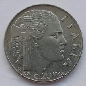 Италия 20 чентезимо 1942