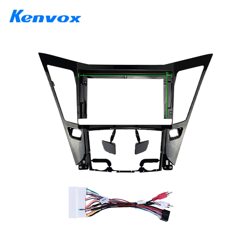 

Автомобильный радиоприемник 2 Din, 9 дюймов, DVD, стереопанель для Hyundai Sonata i40 i45 2011 2012 2013 2014 2015, комплект с пластиковой рамкой и креплением для панели