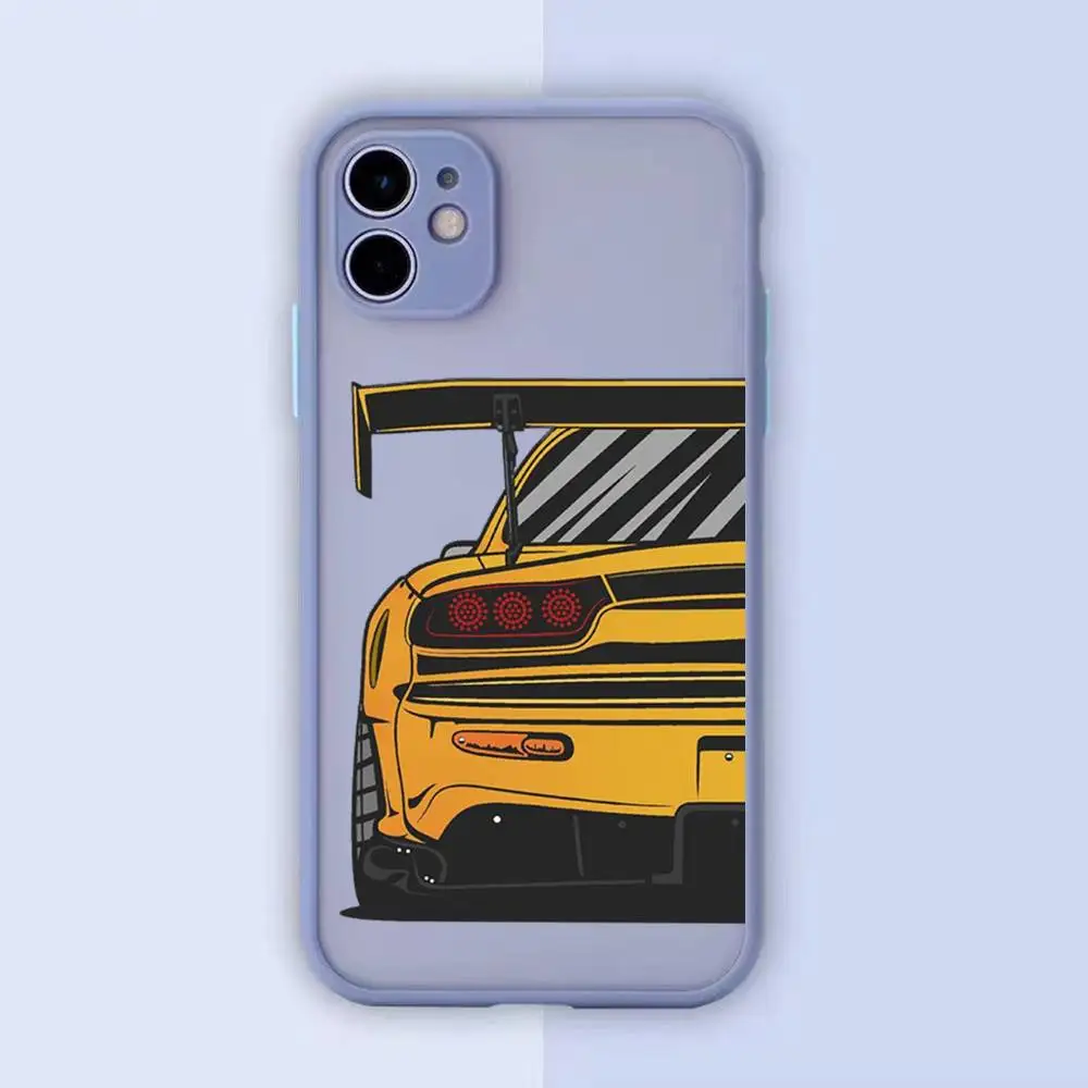 Enhanced Shockproof JDM Car Silicone Phone Case - Durable Hard Cover