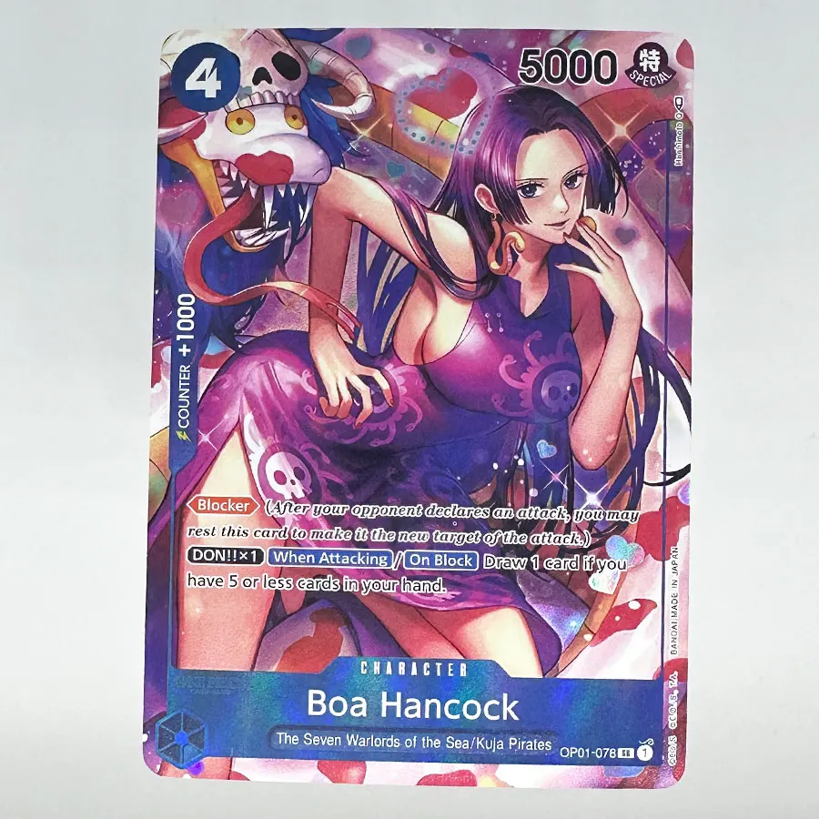 원피스 TCG 보아 핸콕 프록시 카드 워로드 쿠자 해적단 얼터네이트 아트 패러렐 포일 풀 아트 OP01/OP07/PRB02