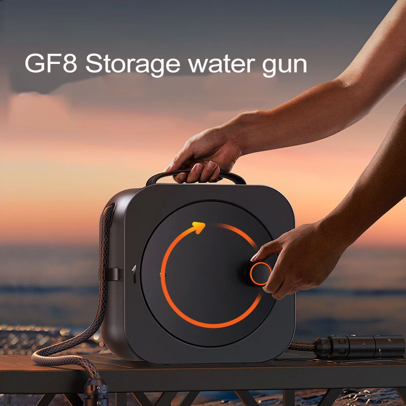 

GF8 Self Storage Car Washer Gun High Pressure Water Spray Nozzle Cleaning Tools for Auto Home Garden Portable Washing Machine