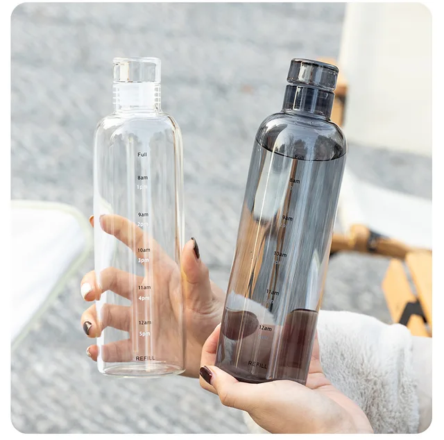 500ml Plastic Water Bottle with Time Marker Creative Large Capacity Leakproof Drink Bottle Gym Sport Water Bottles 4