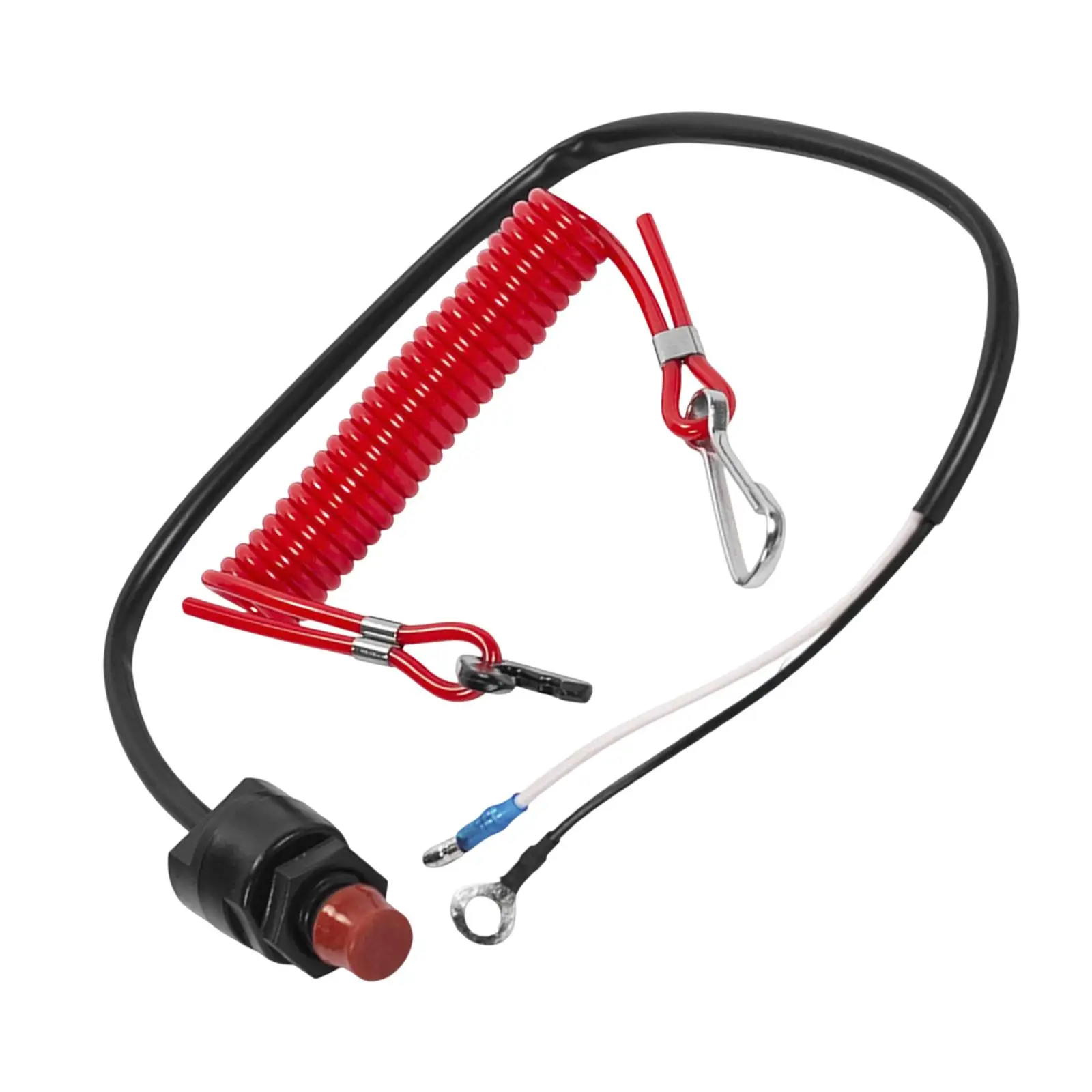 

Flameout Switch Ignition Rope Engine Stop Kill Switch for Motorboat