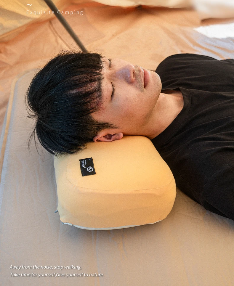 Description Picture 2 of itemHIKEMAN Camping Pillow Memory Foam Cervical Pillow Portable Outdoor Sleeping Pillows for Travel Napping Cool Camping Gear
