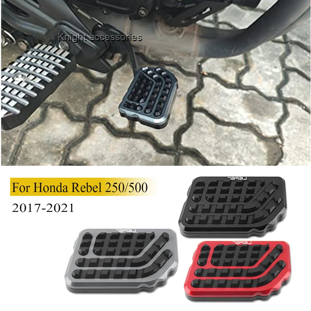 

For Honda Rebel 250/500 Rebel 250/500 2017-2021 Rear Foot Brake Lever Enlarger Extension Rear Brake Peg Pad