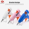 JCD 20W Hot Melt Glue Gun with 7MM 20Pcs Transparent Glue Stick Mini Gun Home Electric Temperature Gun Maintenance Tools 6
