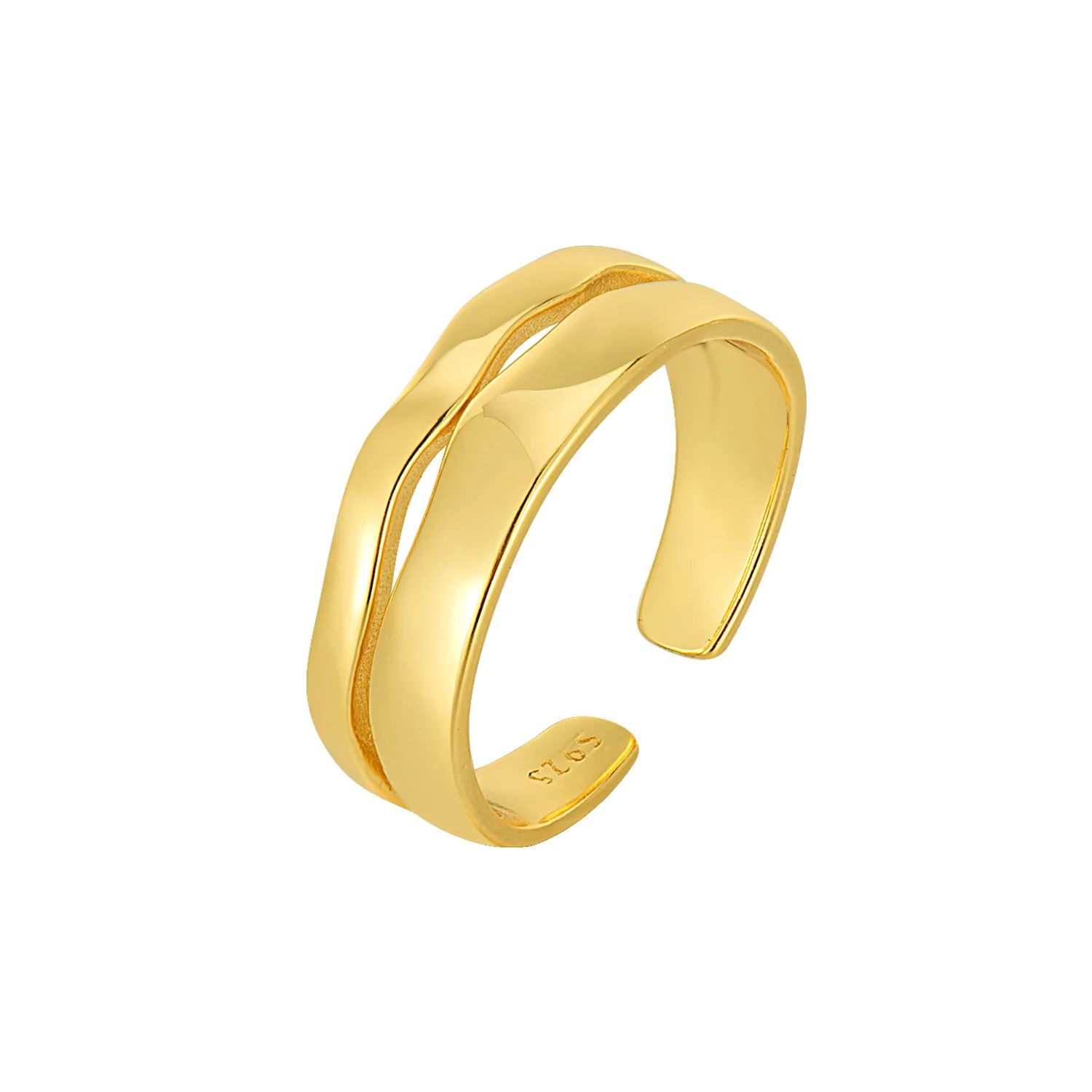 

VCR1 Twist Ring Bread Shape Silver Color Gold Color Rings For Women Accessories Finger Fashion Jewelry Gifts smartbuy