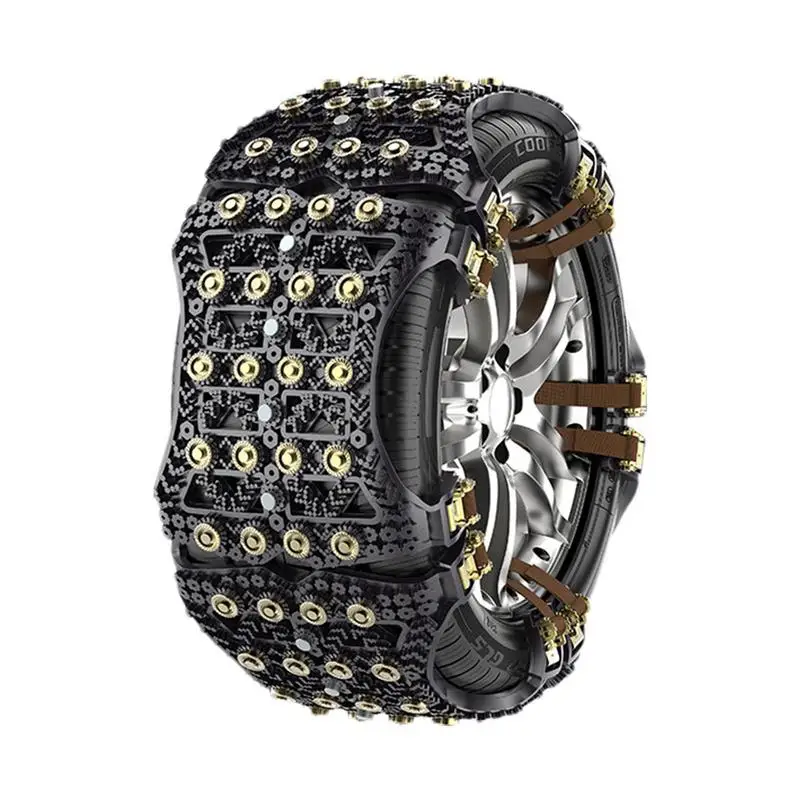 

Anti Skid Tire Chain 6pcs Heavy Duty Truck Tire Snow Chain Tool Flexible Winter Snow Mud Tire Chains Multifunctional Snowfield