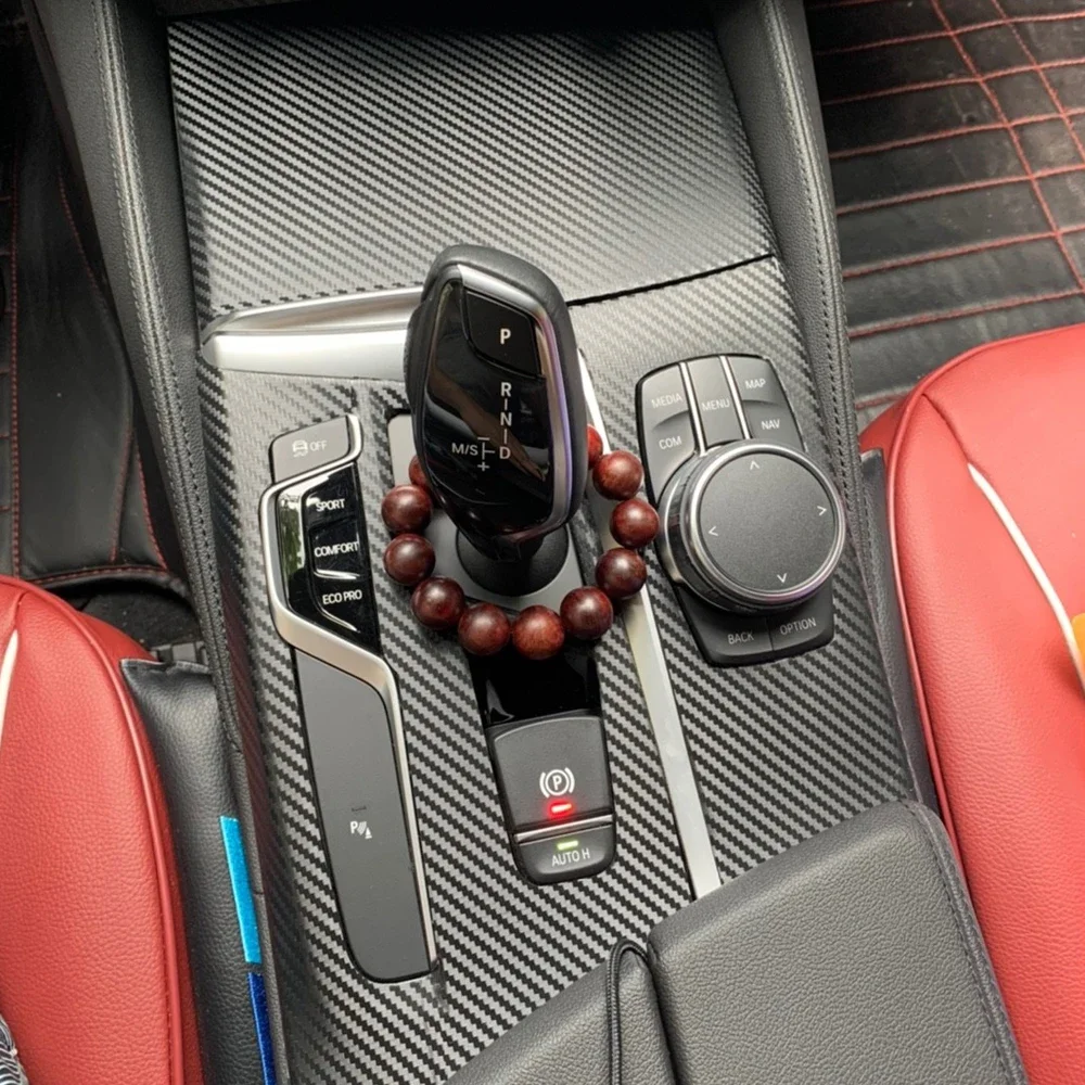 BMW 5 시리즈 G30 G31 2018-23 차량용 카본 파이버 필름 인테리어 스티커 센터 콘솔 기어 대시보드 에어 도어 핸들 리프트 패널