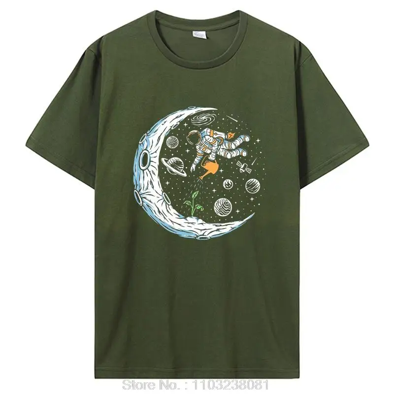 T-shirt da uomo con stampa astronauta in 100% cotone_voghion.com